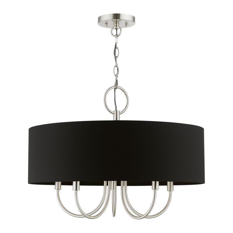 Livex Lighting Huntington 5 - Light Pendant in  Brushed Nickel
