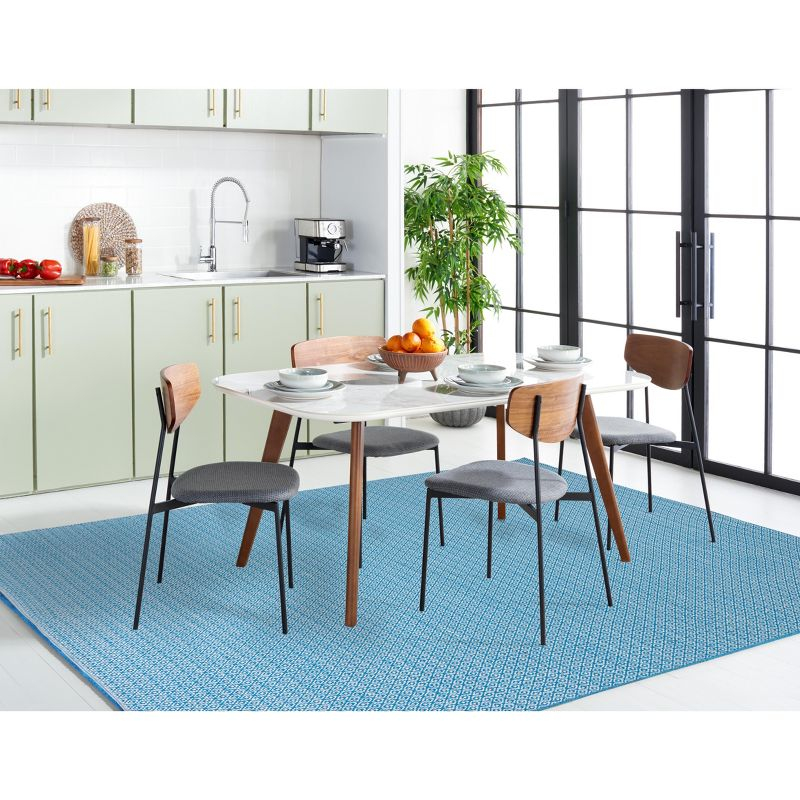 Montauk MTK717 Hand Woven Area Rug - Ivory/Blue - 5'x7' - Safavieh.