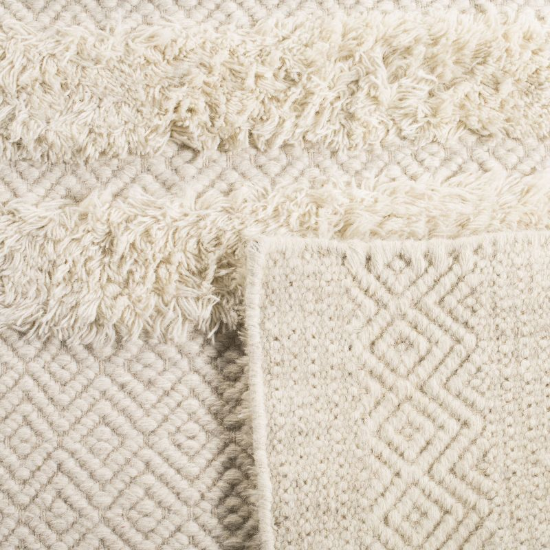 Kenya KNY951 Hand Knotted Area Rug - Ivory - 6'x6' - Safavieh