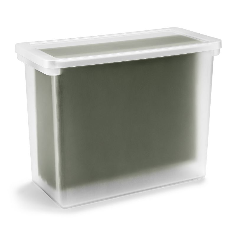 Sorbus Stationery File Box - Binder & Notebook Bin with Lid