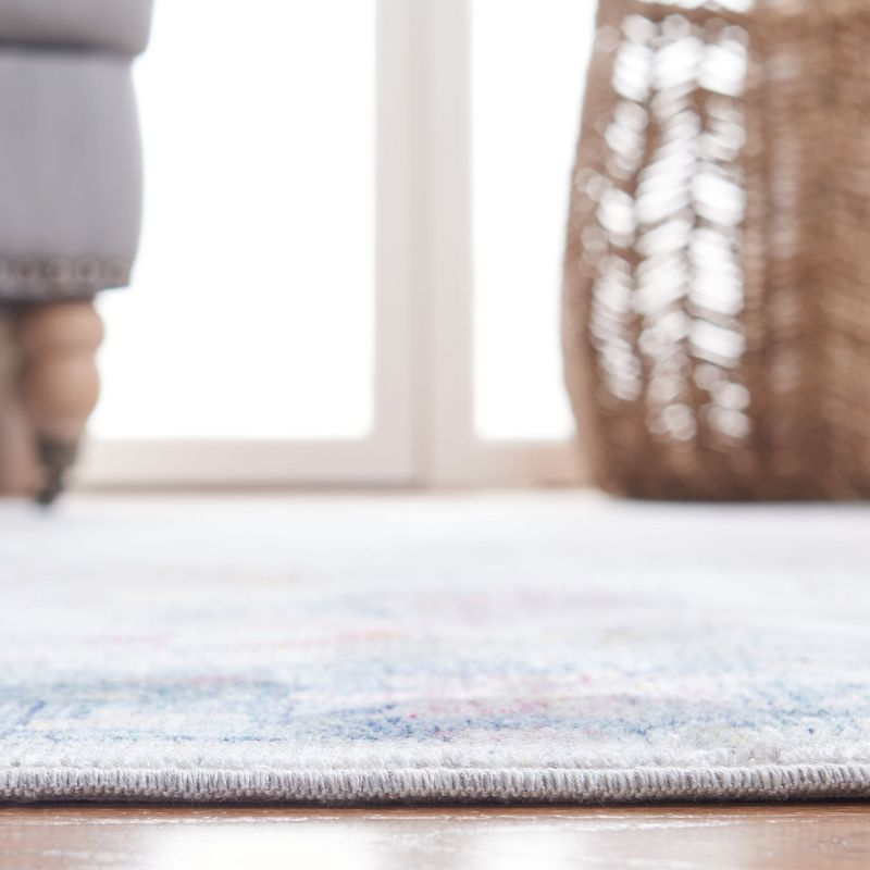 Illusion ILL703 Power Loomed Accent Rug - Light Grey/Purple - 3'x5' - Safavieh.