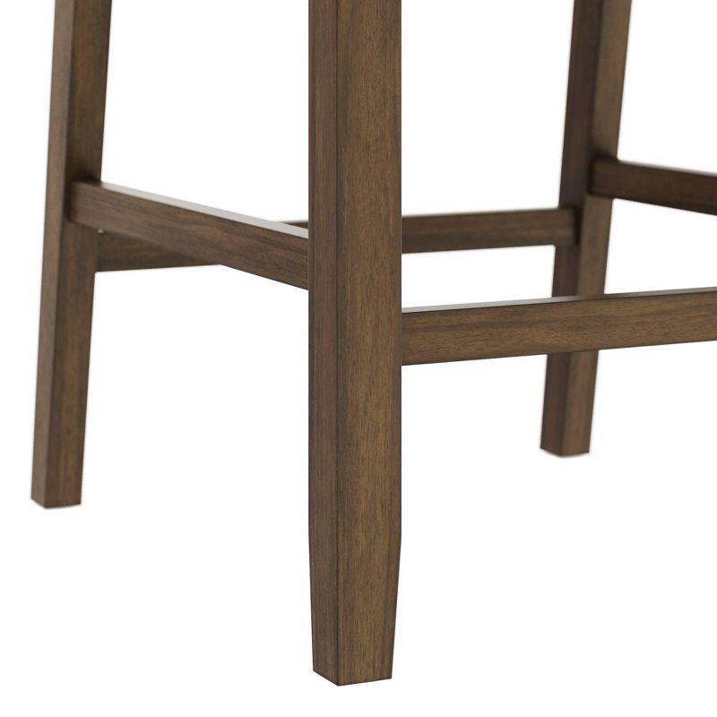 Nathan James Linus Set of 2 Counter Height Barstools Gray