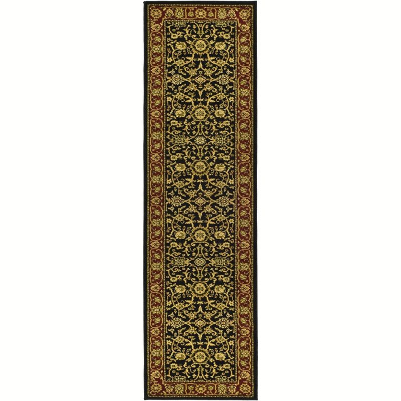 Lyndhurst LNH212 Power Loomed Runner Rug - Black/Red - 2'3"x22' - Safavieh