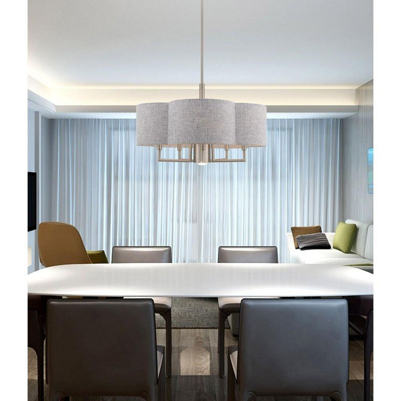 Livex Lighting Kalmar 5 - Light Chandelier in  Brushed Nickel