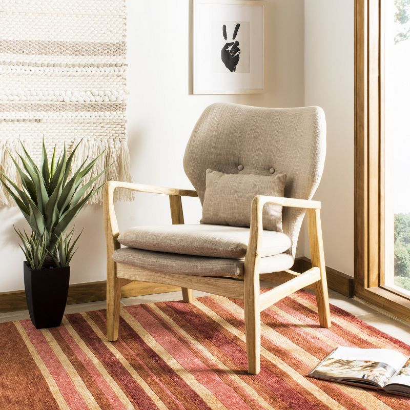 Tarly Accent Chair - ACH9500B - Beige/Natural - Safavieh