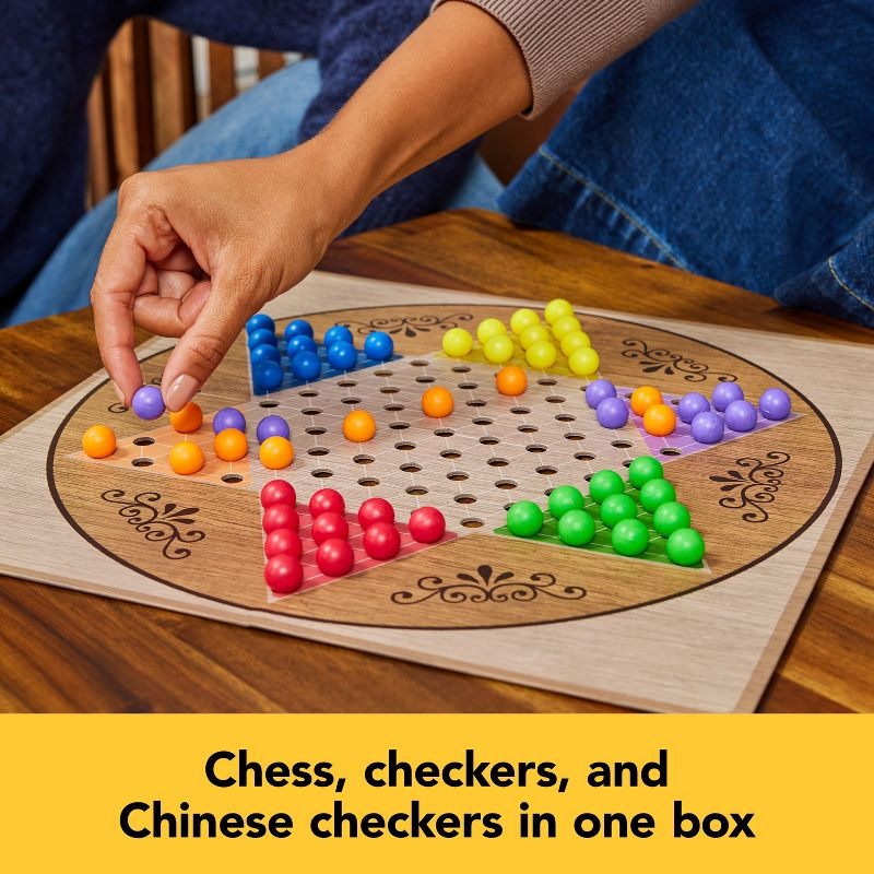 Game Gallery Chess, Checkers and Chinese Checkers Board Game Set