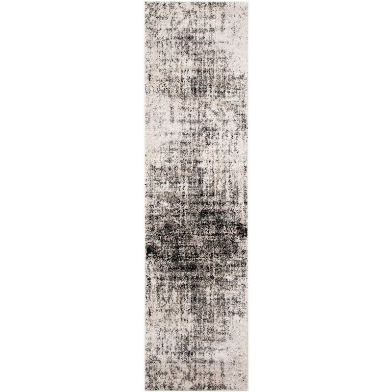 Adirondack ADR207 Machine Made Indoor Area Rug - Silver/Black - 9'x12' - Safavieh