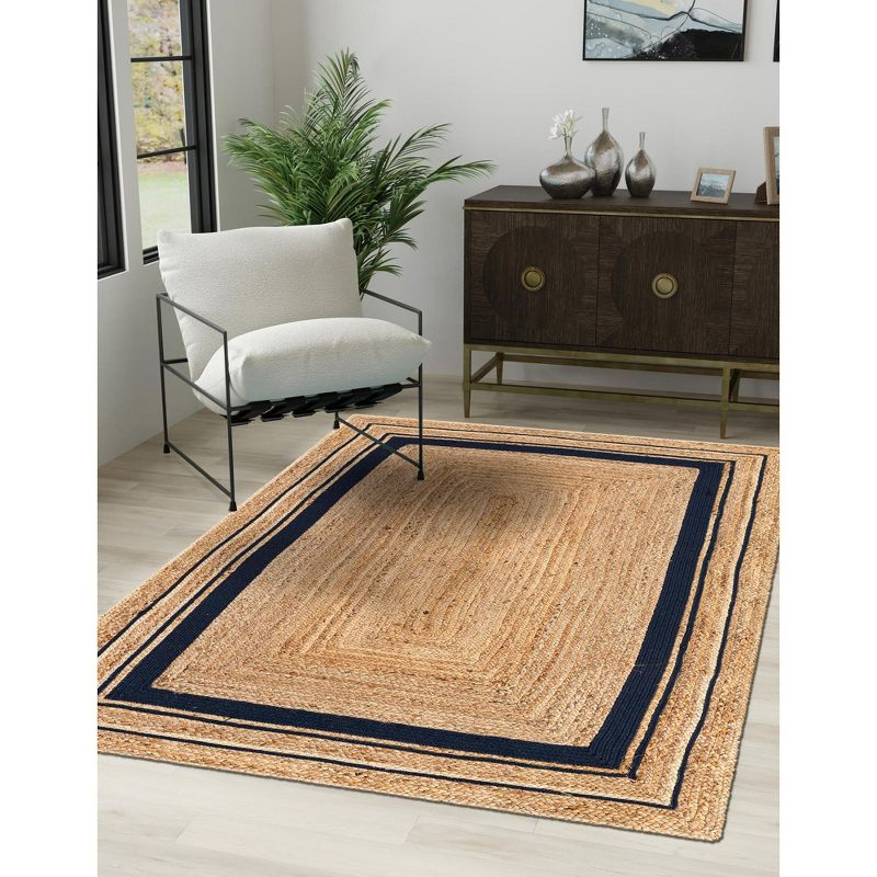 Unique Loom 8' 0 x 10' 0 Gujarat Braided Jute Rectangle Area Rug