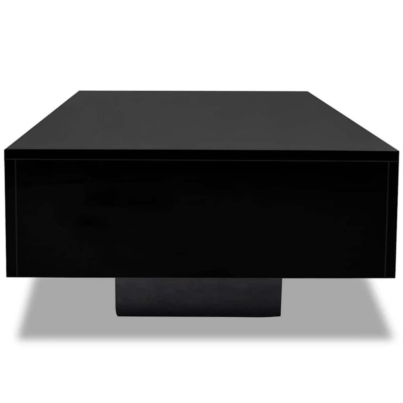 vidaXL Coffee Table High Gloss Black