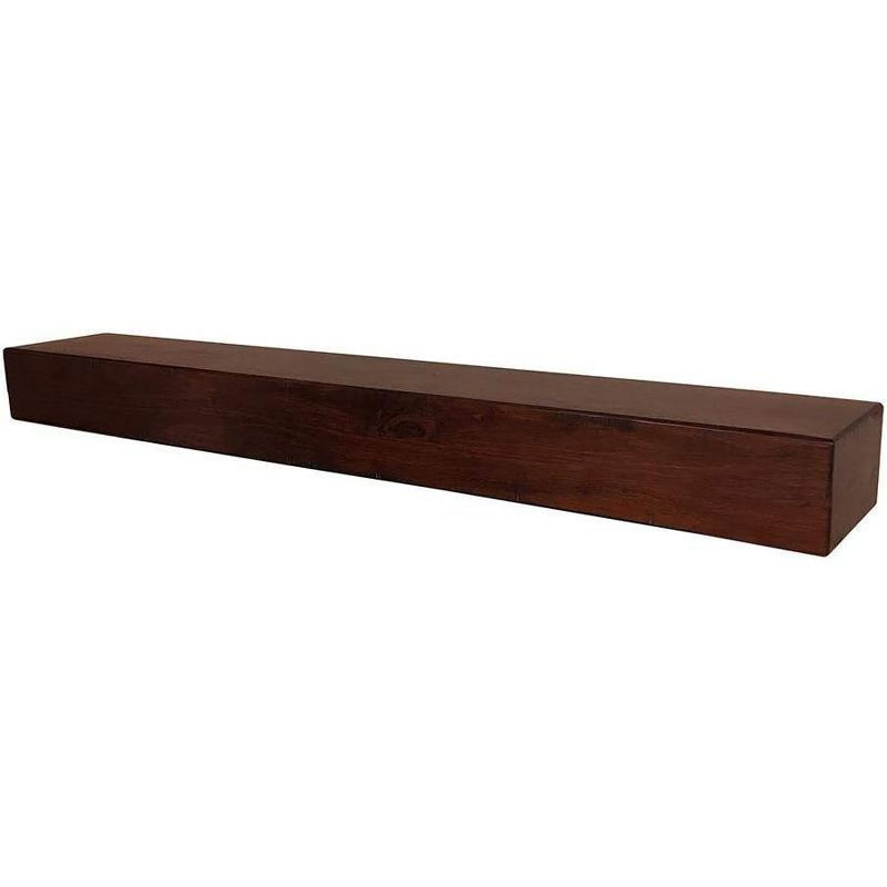 Mantels Direct Dakota 72" Pine Wood Fireplace Mantel Shelf - Cinnamon