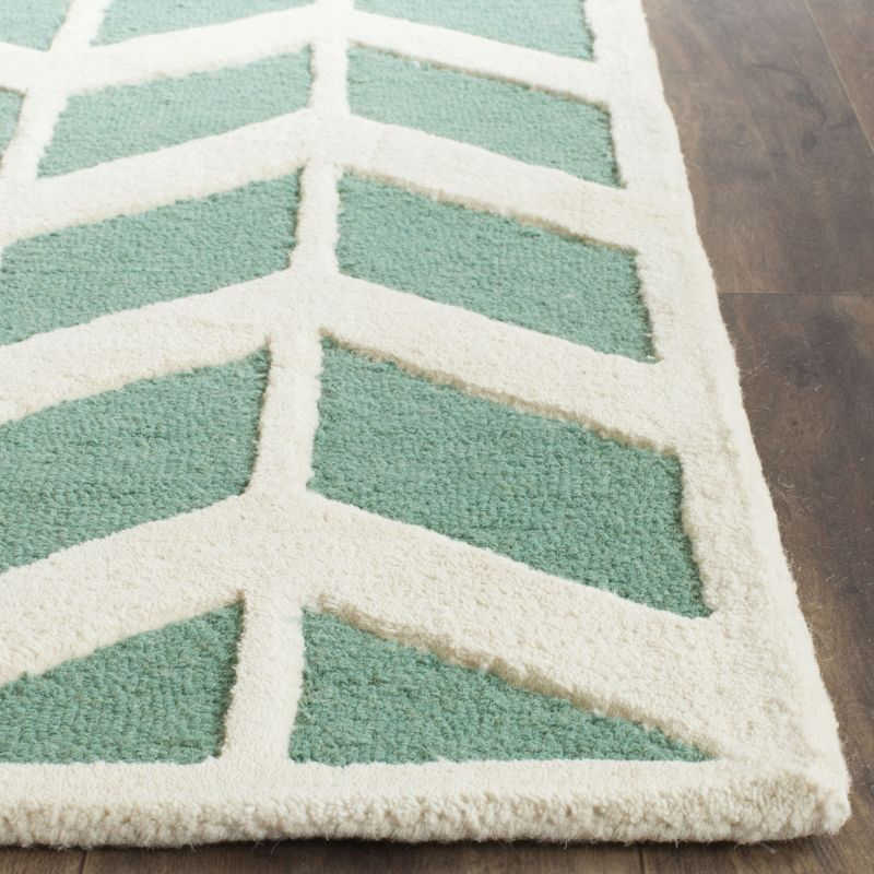 Cambridge CAM718 Tufted Indoor Area Rug - Teal/Ivory - 8'x10' - Safavieh