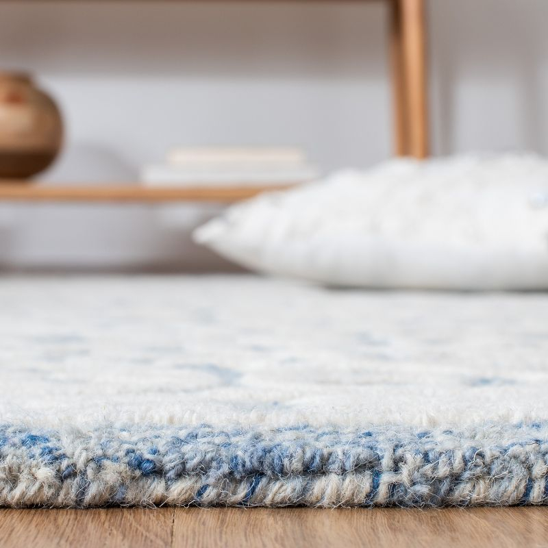 Metro MET857 Hand Tufted Indoor Area Rug - Blue/Ivory - 6'x6' - Safavieh
