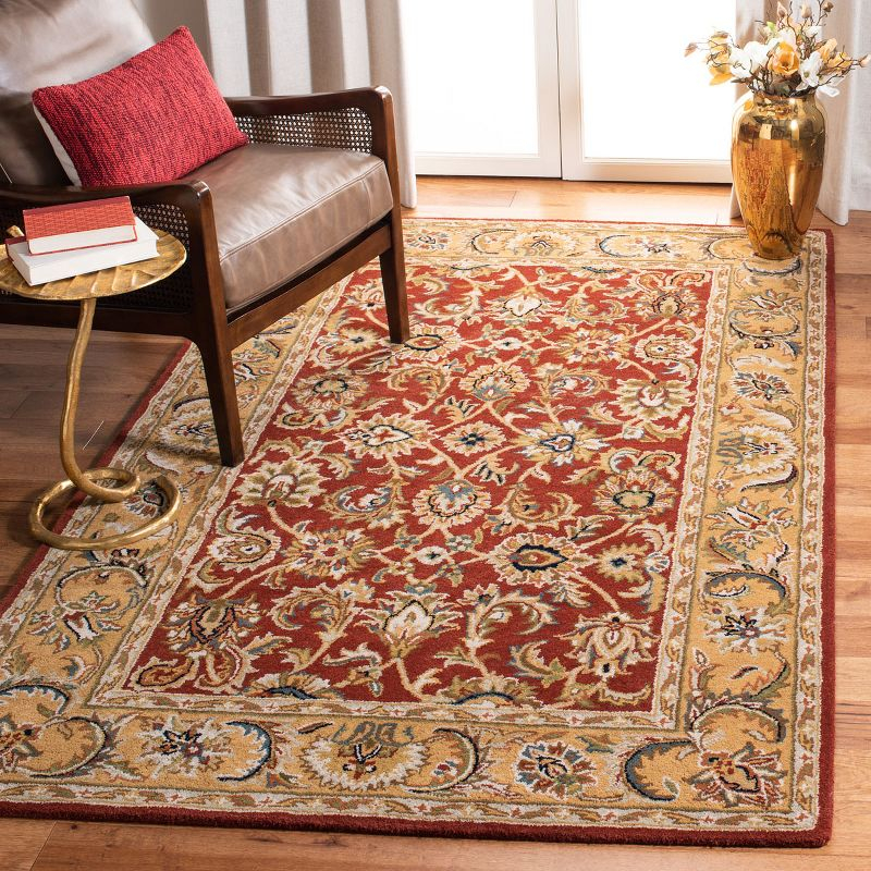 Classic CL758K Hand Tufted Area Rug - Rust/Camel - 4'x6' - Safavieh..