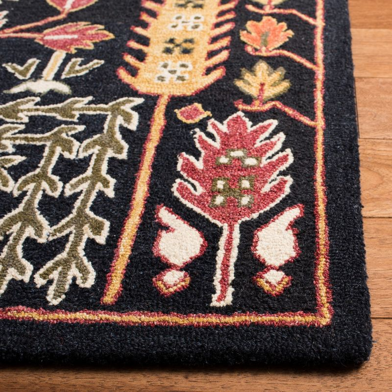 Aspen APN522 Hand Tufted Indoor Area Rug - Black/Red - 8'x10' - Safavieh