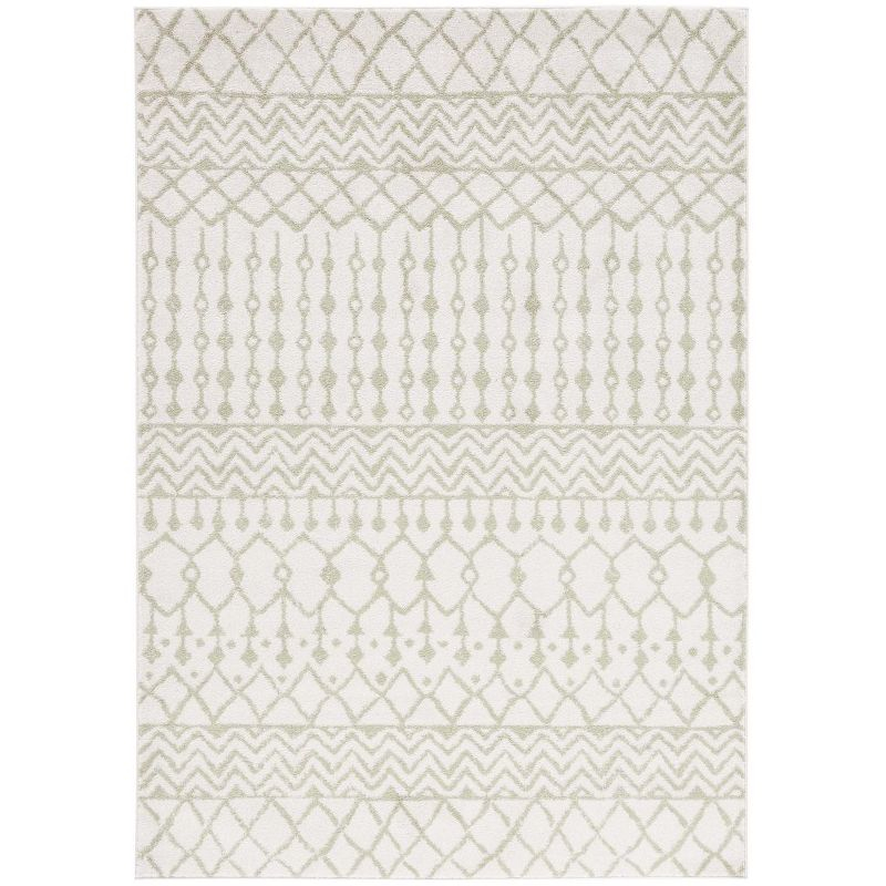 Tulum TUL270 Power Loomed Area Rug - Ivory/Sage - 6'x9' - Safavieh.