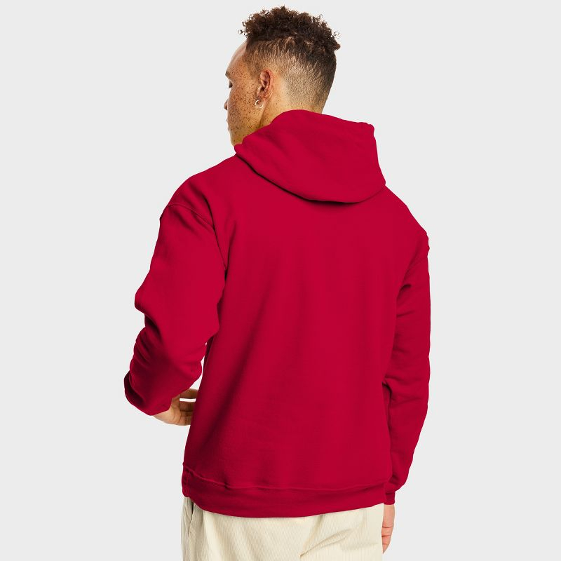 Hanes EcoSmart Men's Fleece Hoodie Deep Red S