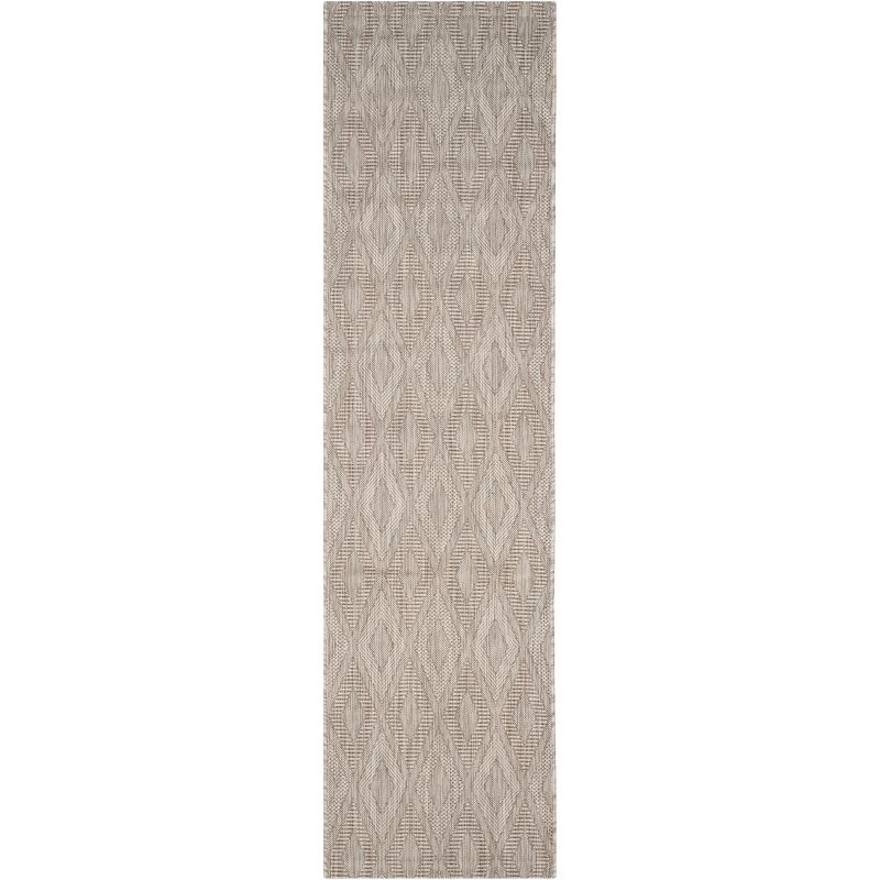 Courtyard CY8522 Power Loomed Indoor and Outdoor Runner Rug - Beige/Beige - 2'3"x10' - Safavieh