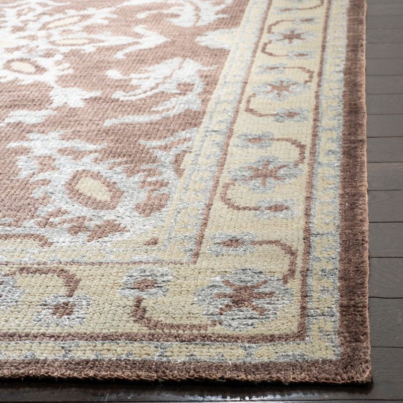 Stone Wash STW216 Hand Knotted Area Rug - Charcoal - 5'x8' - Safavieh.
