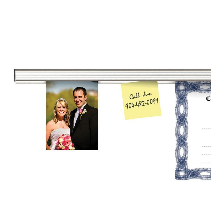 Grip-a-Strip® Display Rail, 4 Feet, Satin, Regular Size
