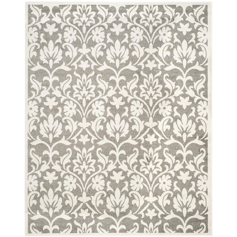 Amherst AMT424 Power Loomed Indoor Area Rug - Dark Grey/Beige - 8'x10' - Safavieh