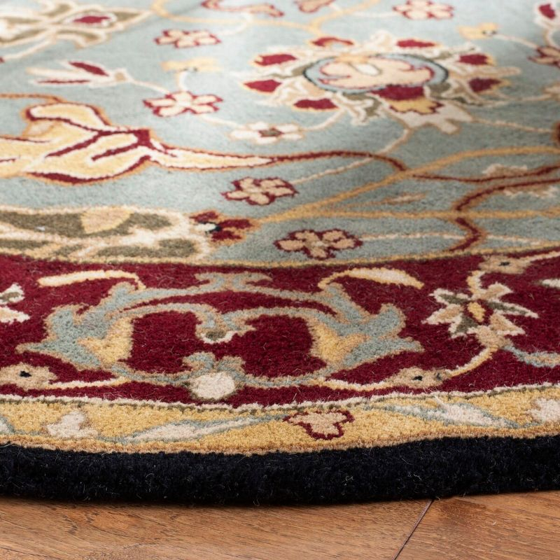 Heritage HG794 Handmade Accent Rug - 2'x3' - Light Blue/Red - Safavieh
