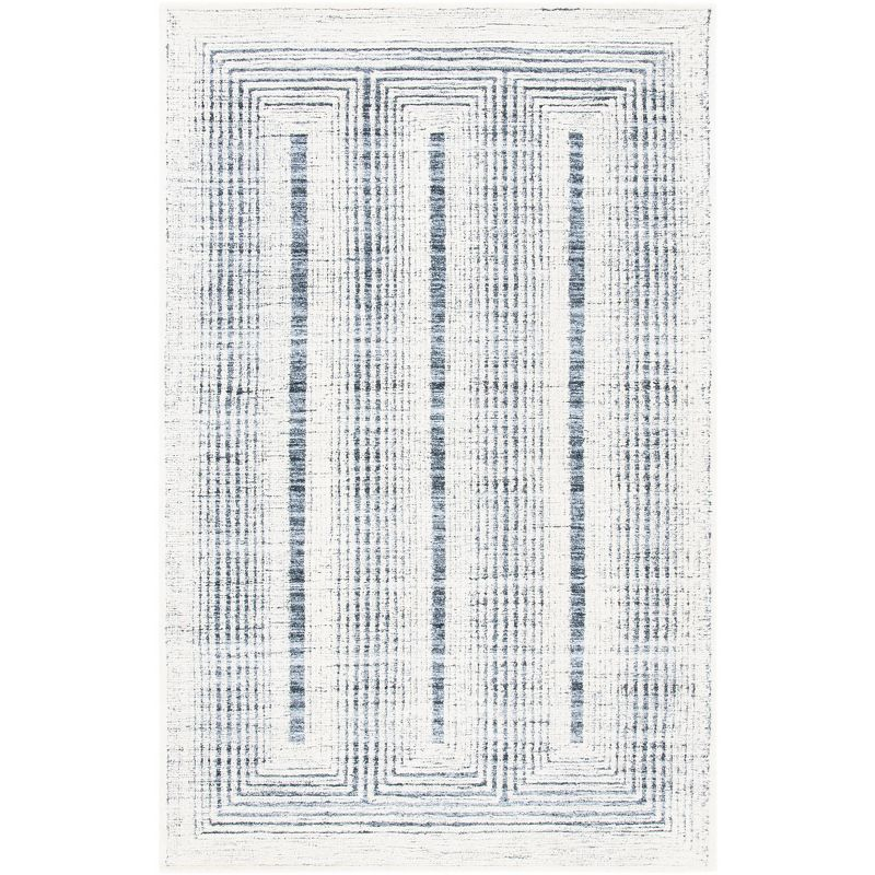 Metro MET991 Hand Tufted Indoor Area Rug - Dark Grey/Ivory - 4'x6' - Safavieh