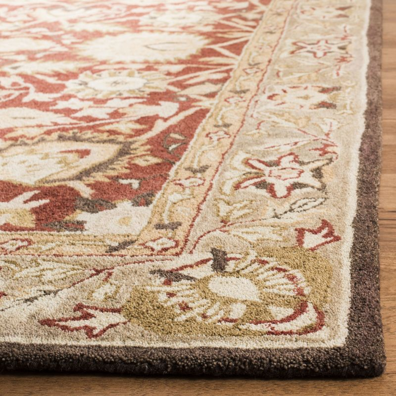 Anatolia AN512 Hand Tufted Indoor Area Rug - Rust/Green - 9'x12' - Safavieh