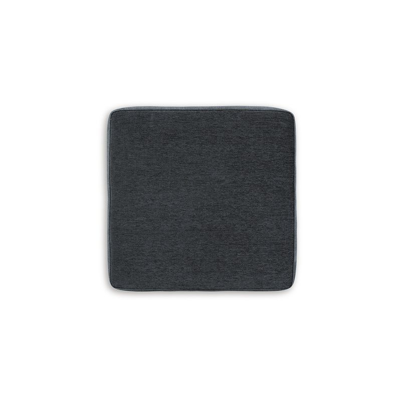 Signature Design by Ashley Contemporary Abinger Oversized Accent Ottoman Chenille Smoke