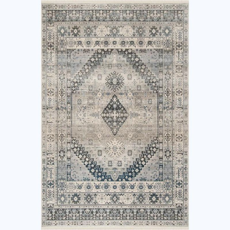 Vintage Persian VTP472 Power Loomed Indoor Accent Rug - Grey/Blue - 3'x5' - Safavieh.