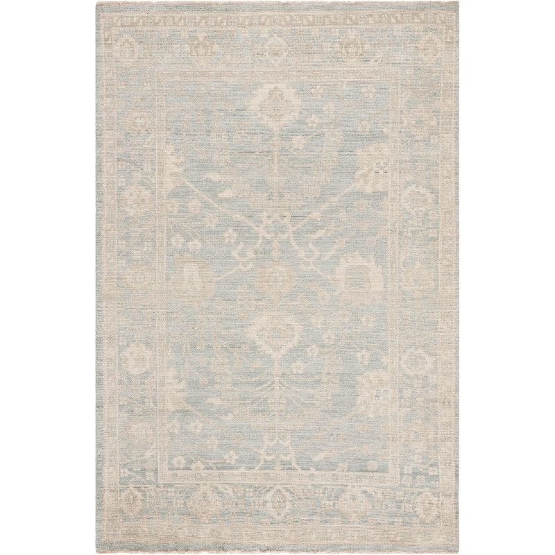 Izmir IZM134 Hand Knotted Area Rug - Light Blue/Ivory - 8'x10' - Safavieh
