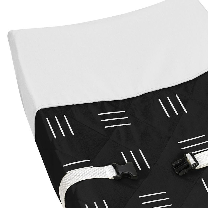 Sweet Jojo Designs Boy or Girl Gender Neutral Unisex Changing Pad Cover Boho Hatch Black and White