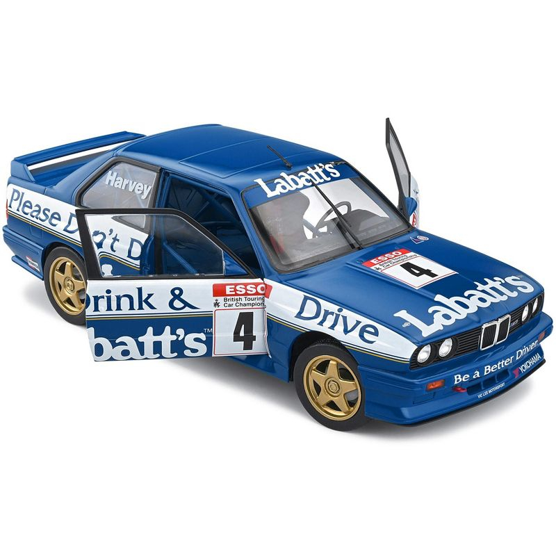 BMW E30 M3 #4 "Labbatt's" BTCC British Touring Car Championship (1991) "Competition" Series 1/18 Diecast Model Car by Solido