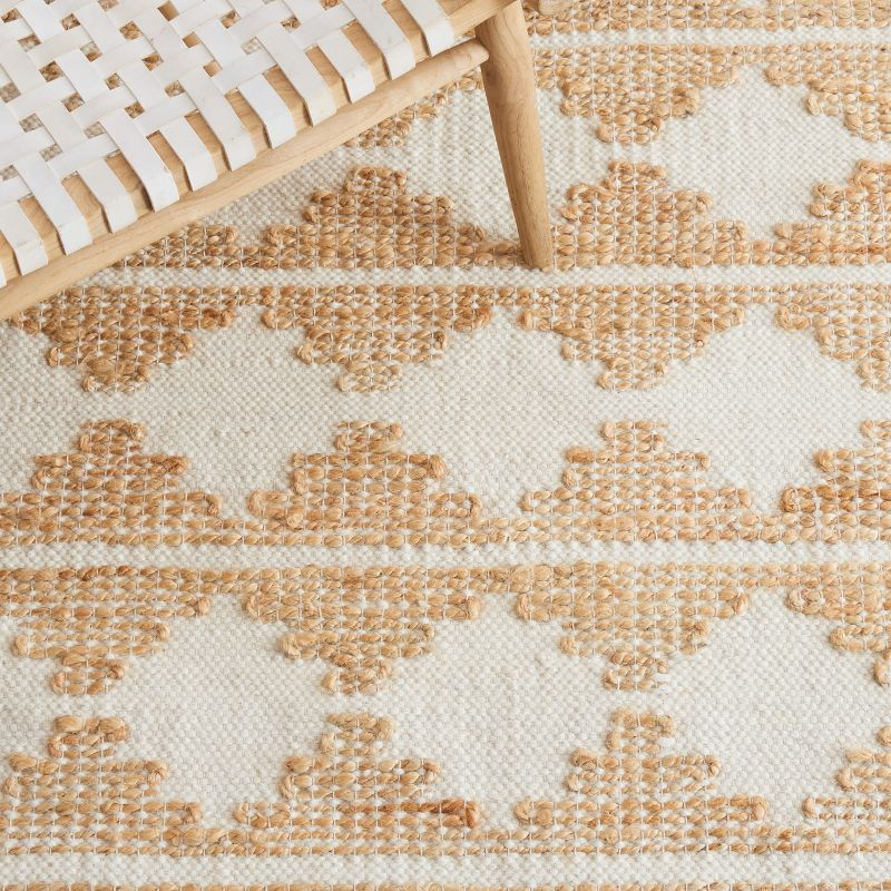 Natural Fiber NF511 Hand Loomed Area Rug - Ivory/Natural - 6'x9' - Safavieh.