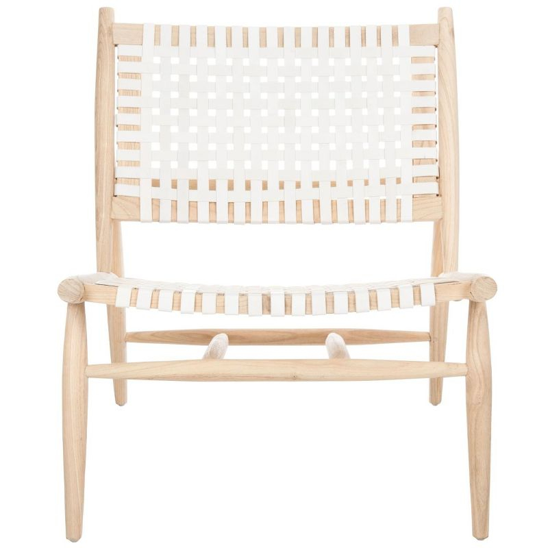 Soleil Accent Chair - ACH1001 - White/Natural - Safavieh