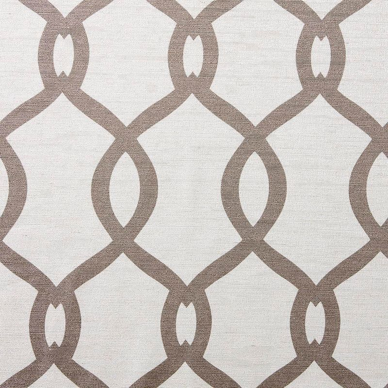 Set of 2 (84"x54") Kochi Linen Blend Grommet Top Window Curtain Panel Off White/Brown - Exclusive Home: Light Filtering Drapes