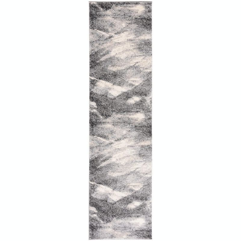 Retro RET2891 Power Loomed Indoor Runner Rug - Grey/Ivory - 2'3"x11' - Safavieh.