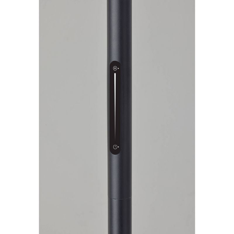 Adler Arc Floor Lamp Antique Brass - Adesso: Adjustable, Mid-Century Modern, ETL Listed