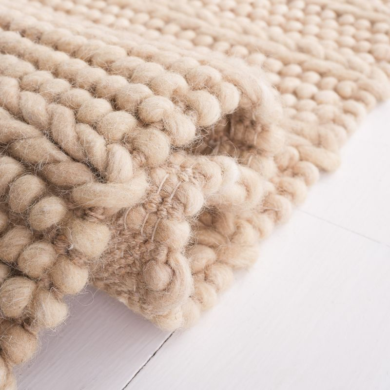 Natura NAT280 Flat Weave Indoor Area Rug - Beige - 6'x6' - Safavieh