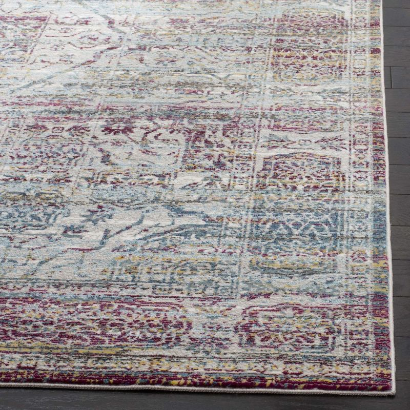 Aria ARA179 Power Loomed Area Rug - Red/Creme - 4'x6' - Safavieh.