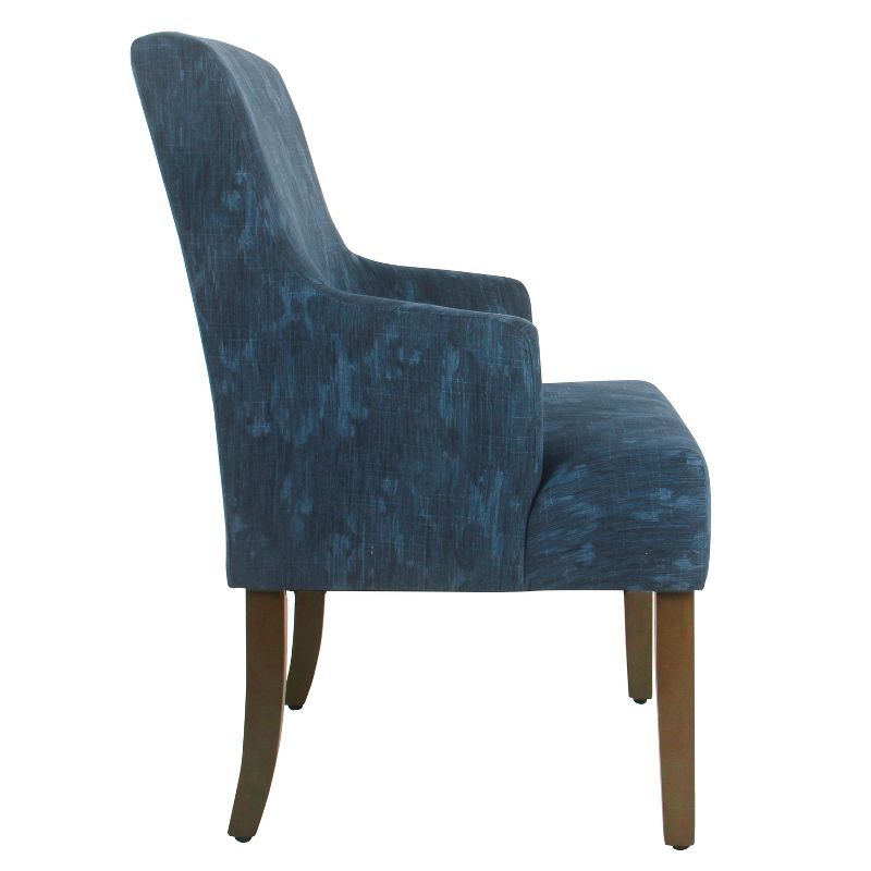 Dining Chairs Indigo - HomePop: Upholstered Arm Chair, Cotton Fabric, Foam Filled, Plywood & Hardwood Frame
