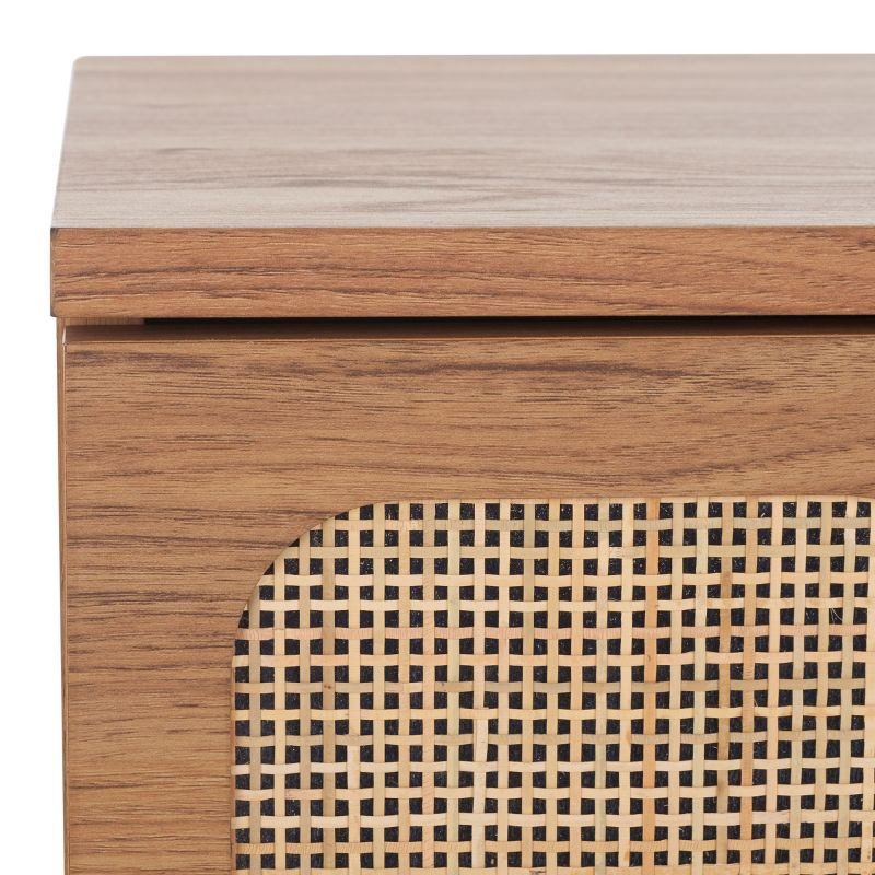 Irelia 2 Drawer Nightstand - Oak/Natural - Safavieh