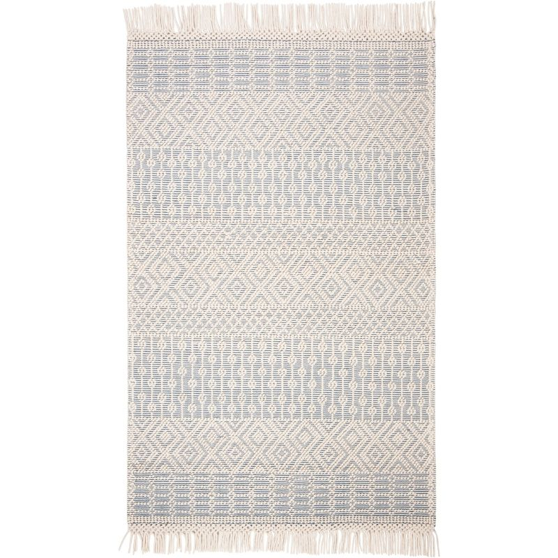 Natura NAT852 Hand Loomed Area Rug - Ivory/Grey - 5'x8' - Safavieh.
