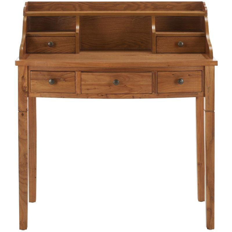 Landon Writing Desk - AMH6516 - Oak - Safavieh Couture