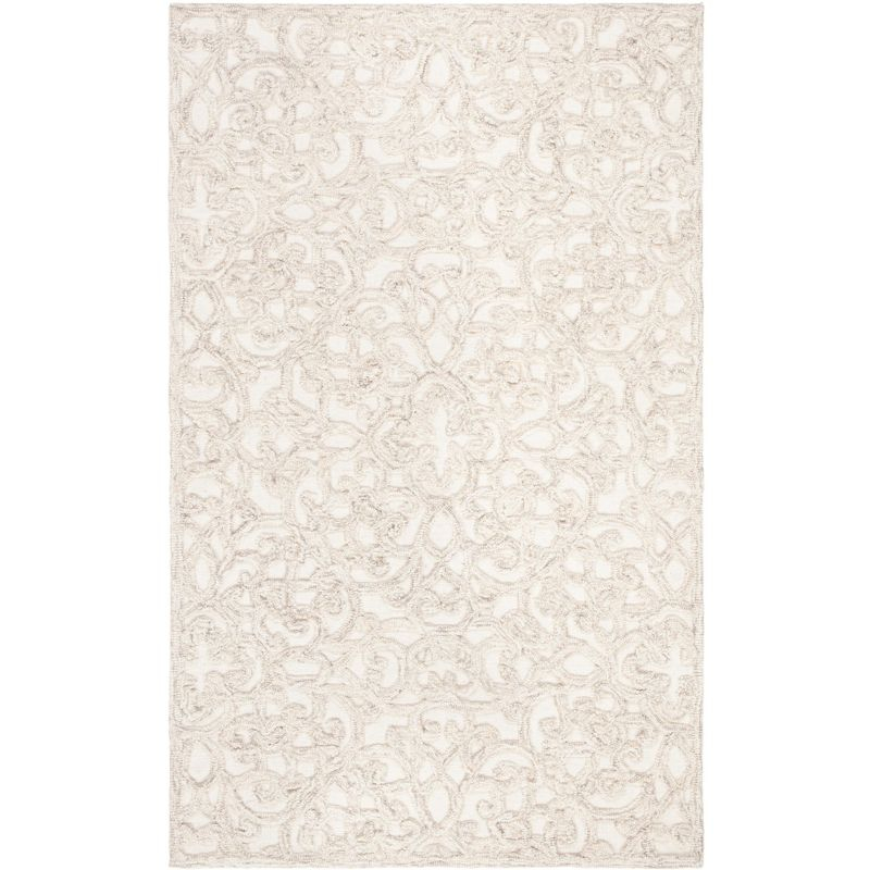 Trace TRC103 Hand Tufted Indoor Accent Rug - Camel/Ivory - 3'x5' - Safavieh