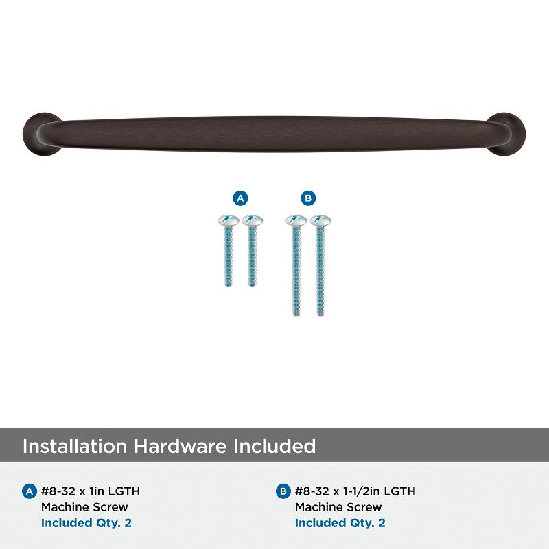 Amerock Renown 8-13/16 inch (224mm) Center-to-Center Oil-Rubbed Bronze Cabinet Pull