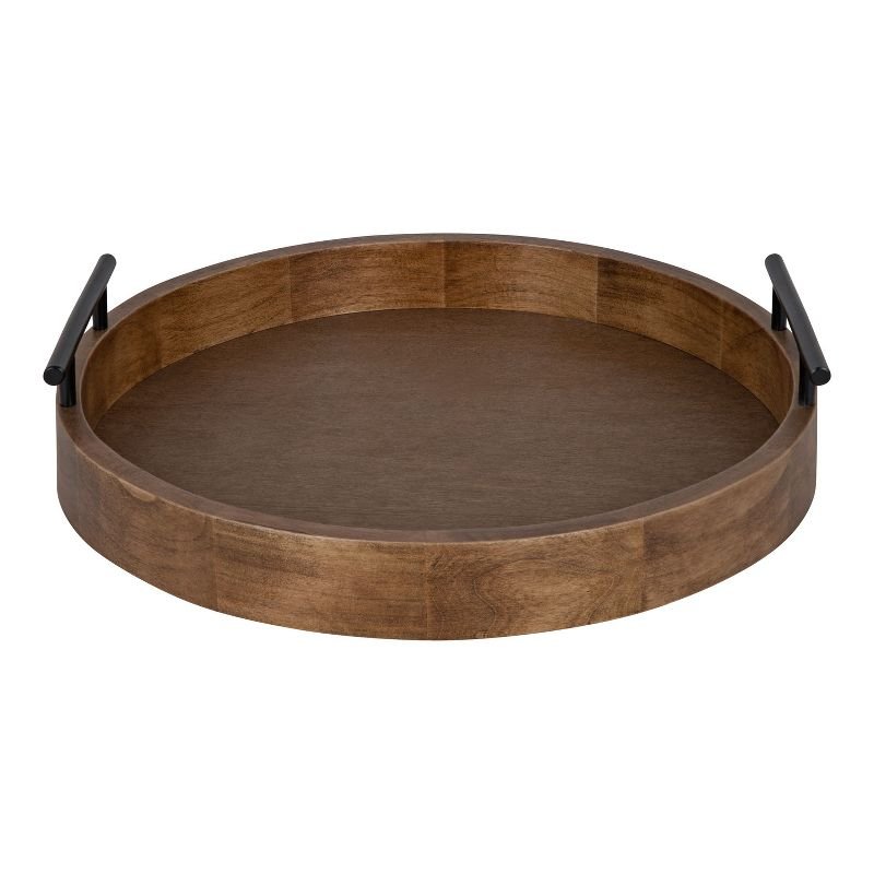 Kate and Laurel Lipton Tray, 18" Diameter, Natural