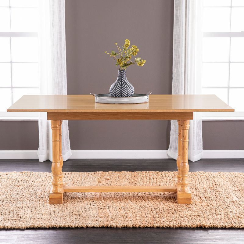 Edenderry Farmhouse Folding Trestle Console to Dining Table - Beige - SEI