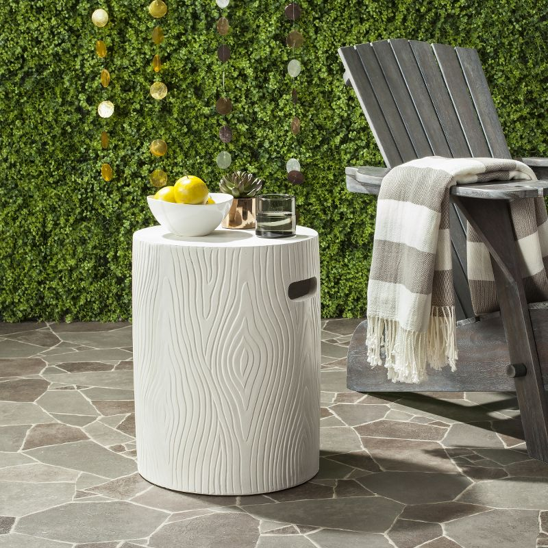 Trunk Accent Stool - Indoor/Outdoor - VNN1004 - White - Safavieh