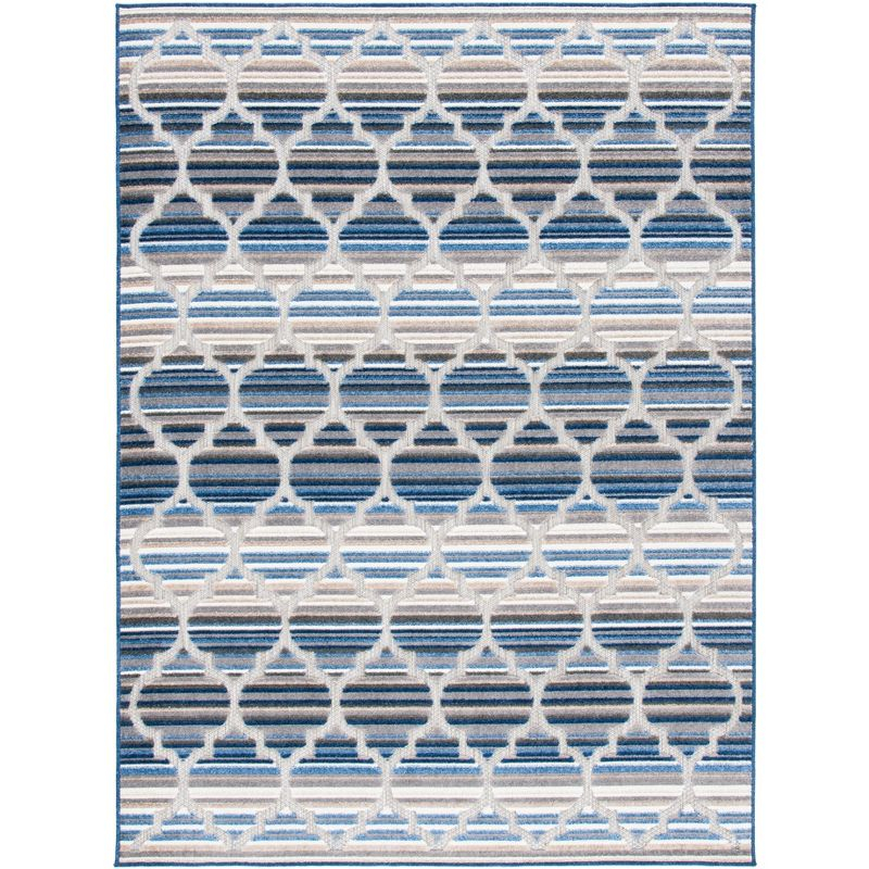 Cabana CBN333 Loomed Indoor Area Rug - Blue/Grey - 5'3"x7'6" - Safavieh