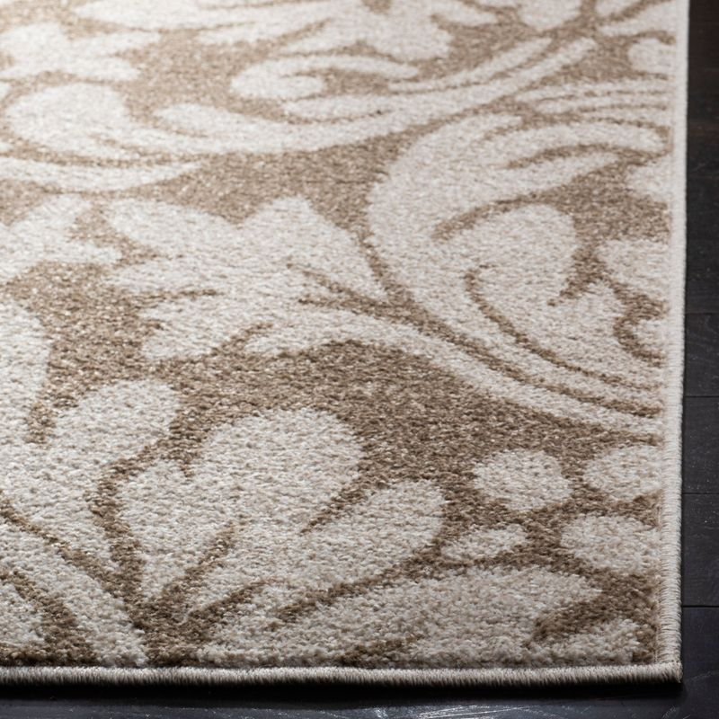 Amherst AMT425 Power Loomed Indoor Runner Rug - Wheat/Beige - 2'3"x13' - Safavieh